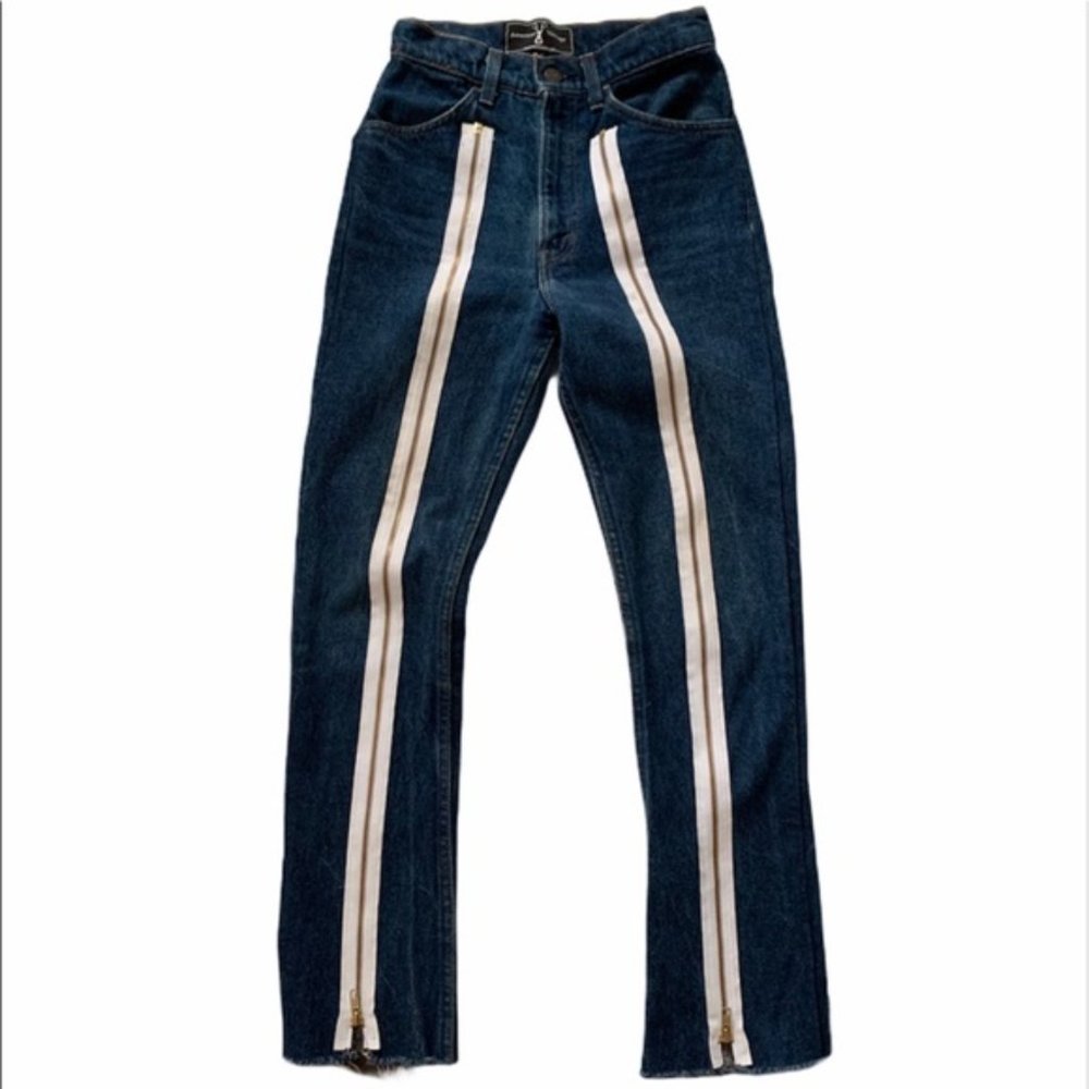 American Vintage orange tab redone Levi’s jeans 25